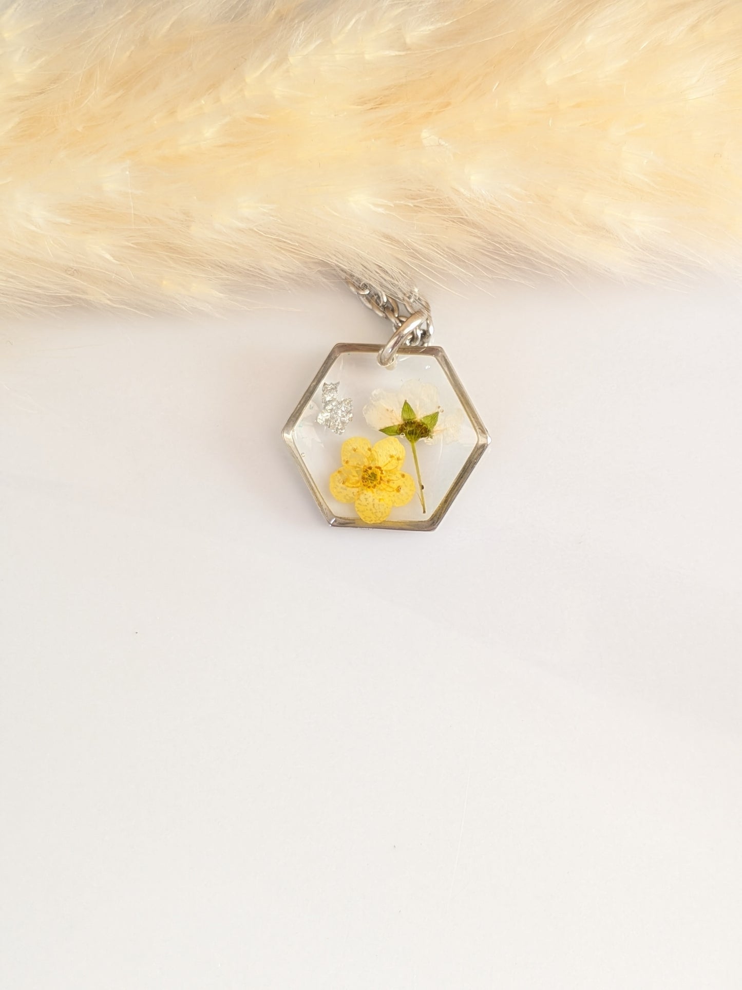 Yellow and white floral