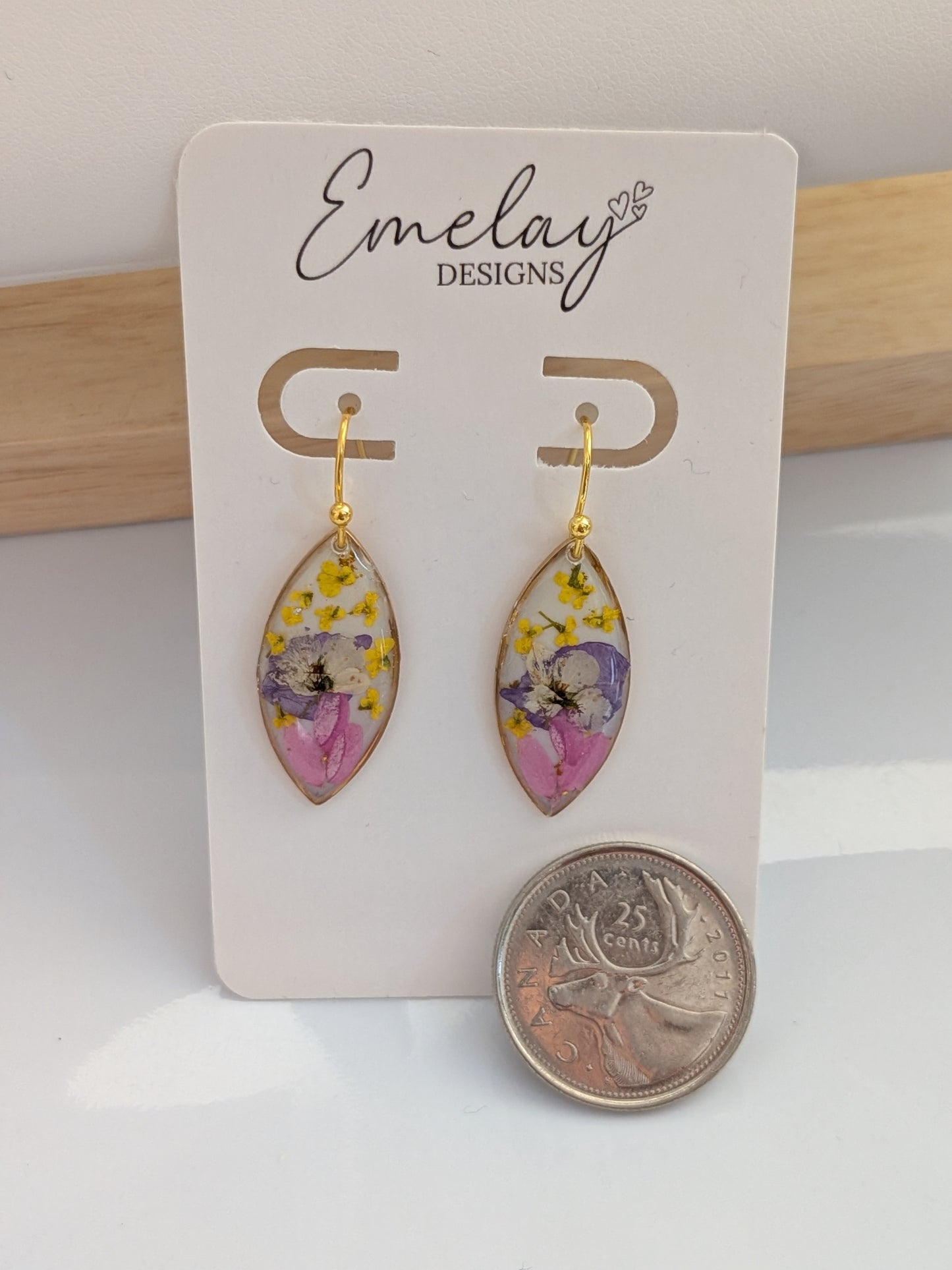 Beautiful floral earrings