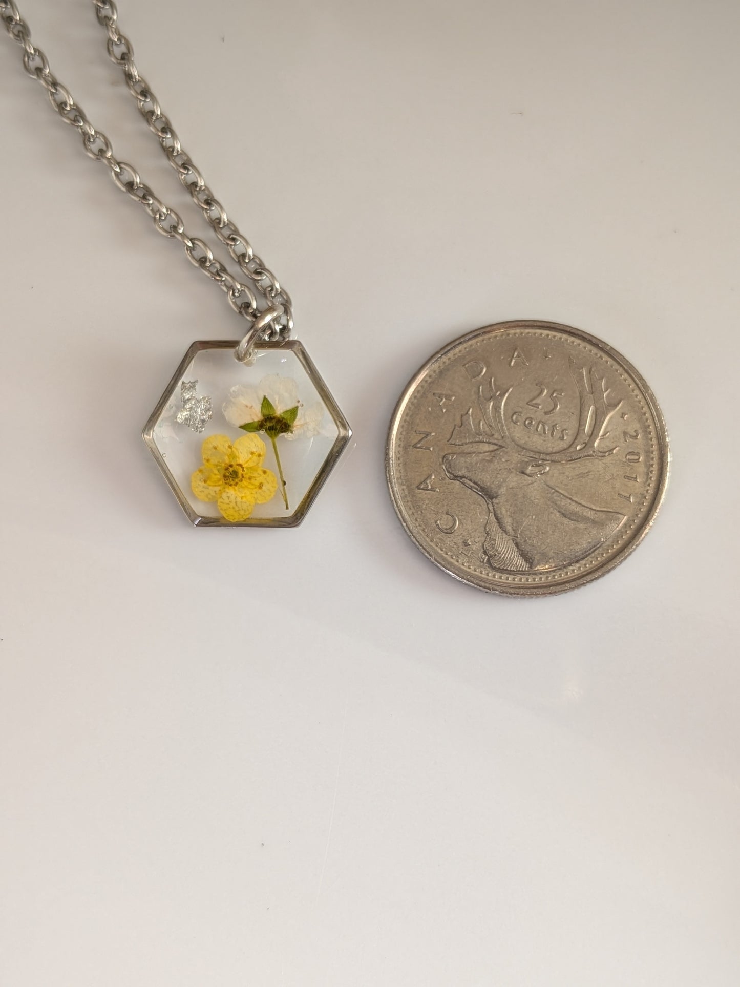 Yellow and white floral