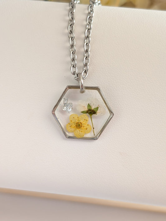 Yellow and white floral