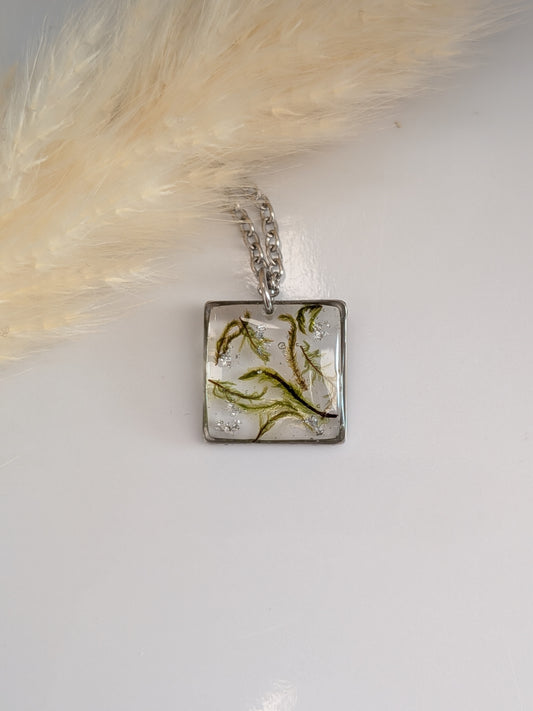 Square moss pendant