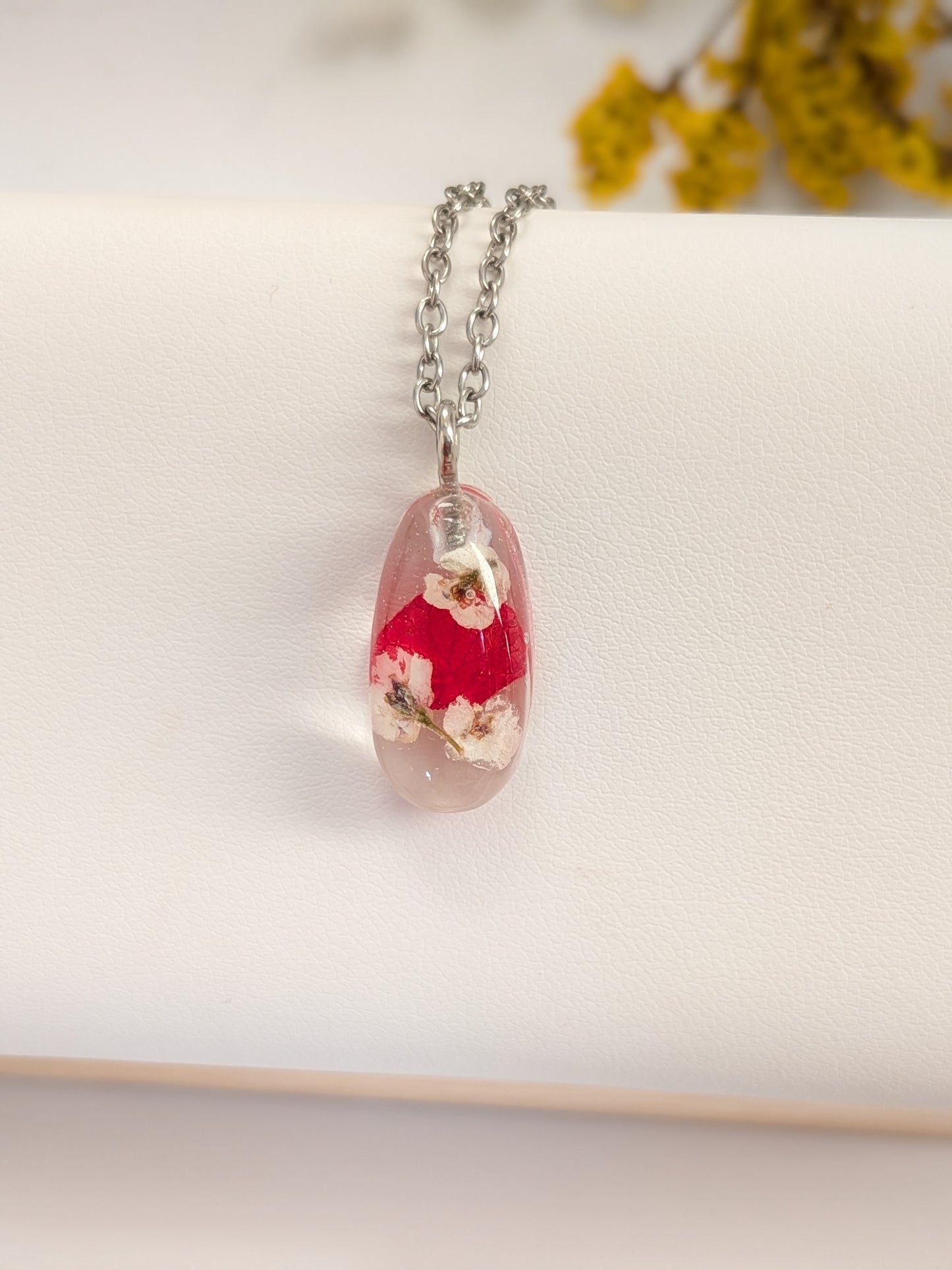 Red and white floral