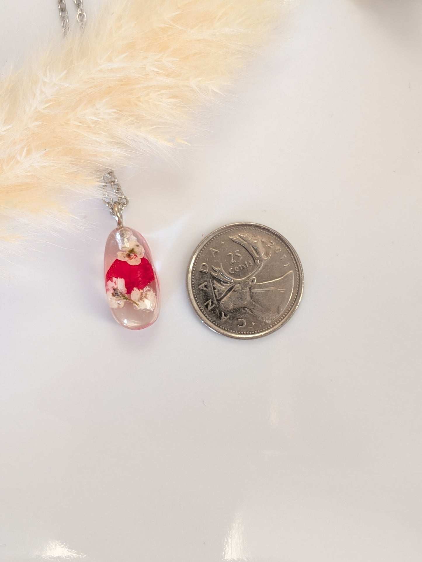 Red and white floral