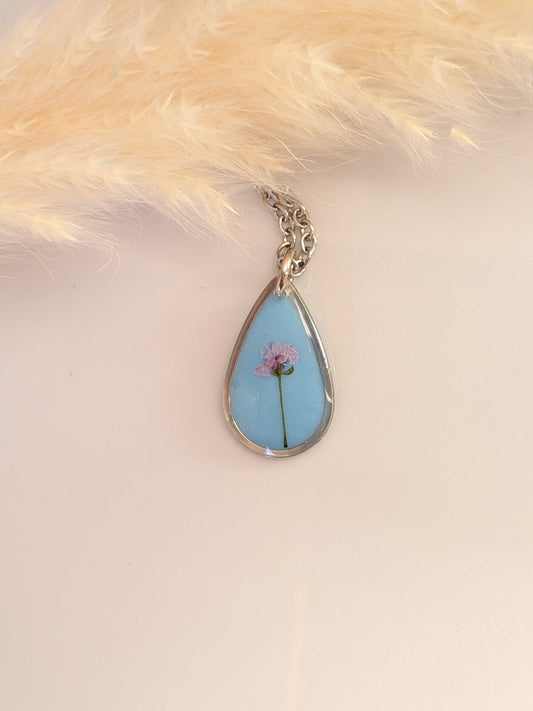 Blue teardrop pendant