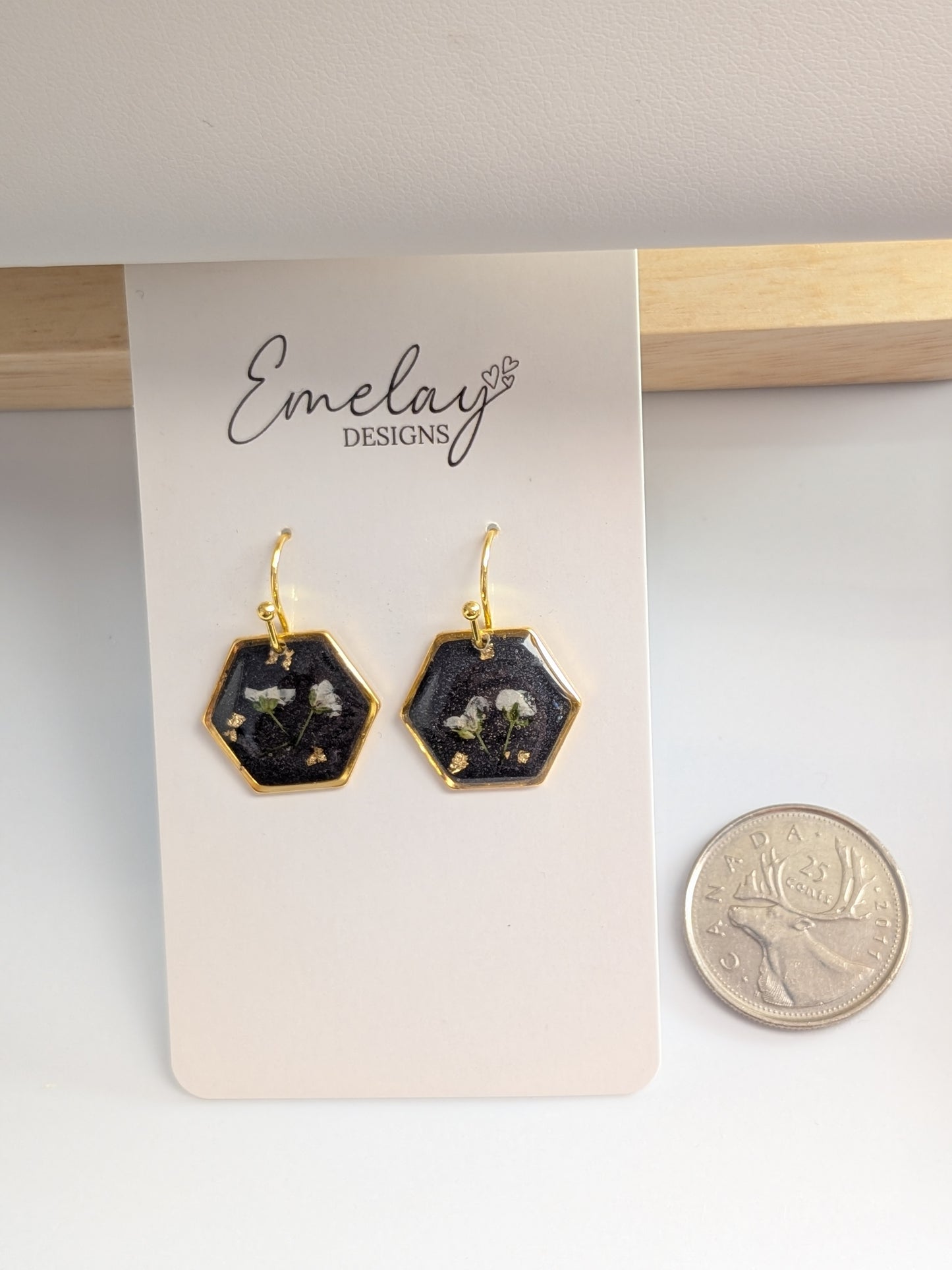 Alyssum floral earrings