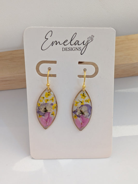 Beautiful floral earrings